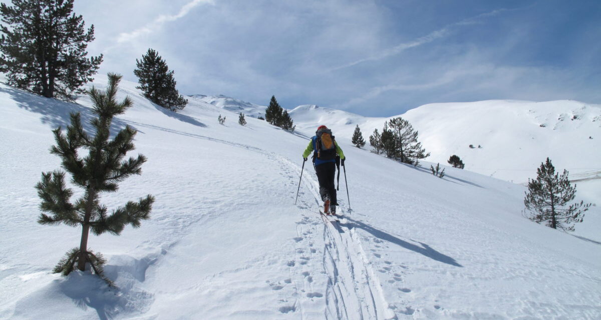 Pic de la Mina vessant nord amb esquí de muntanya
