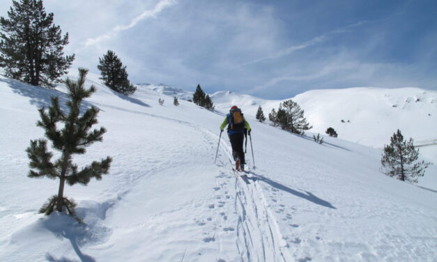 Pic de la Mina vessant nord amb esquí de muntanya