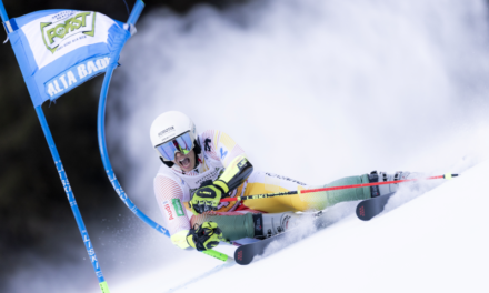 Aleix Aubert fa història a l’esquí alpí a la mítica pista d’Alta Badia